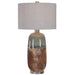 Maggie One Light Table Lamp Brushed Nickel-Lamps-Uttermost-Lighting Design Store
