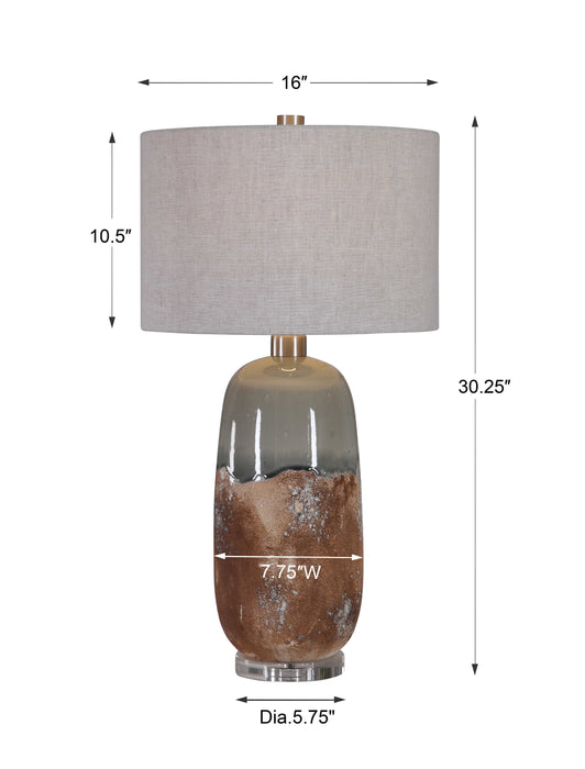 Maggie One Light Table Lamp Brushed Nickel-Lamps-Uttermost-Lighting Design Store