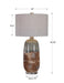 Maggie One Light Table Lamp Brushed Nickel-Lamps-Uttermost-Lighting Design Store