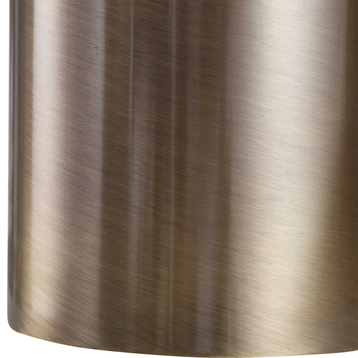 Taria One Light Table Lamp Antiqued Brushed Brass-Lamps-Uttermost-Lighting Design Store