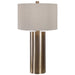 Taria One Light Table Lamp Antiqued Brushed Brass-Lamps-Uttermost-Lighting Design Store