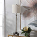 Parnell One Light Buffet Lamp Antique Brass-Lamps-Uttermost-Lighting Design Store