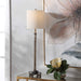 Parnell One Light Buffet Lamp Antique Brass-Lamps-Uttermost-Lighting Design Store