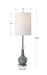 Piers One Light Buffet Lamp Polished Nickel-Lamps-Uttermost-Lighting Design Store
