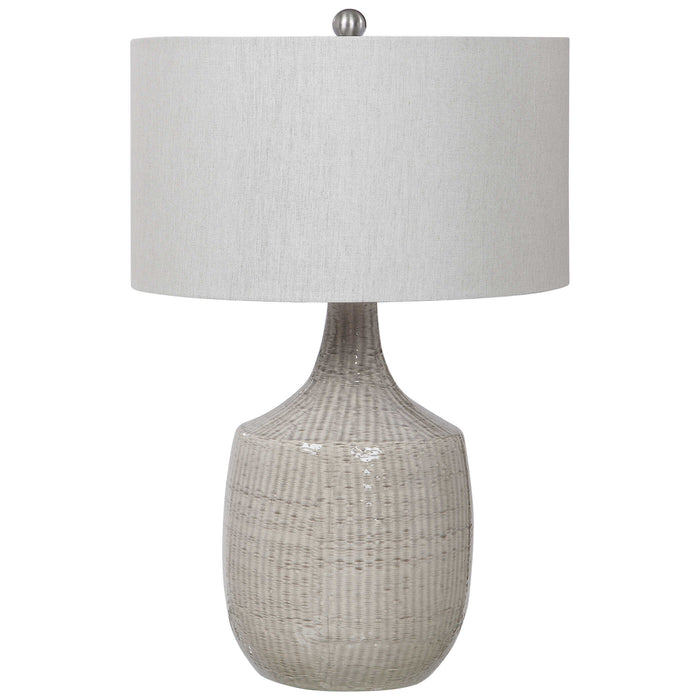 Felipe One Light Table Lamp Brushed Nickel-Lamps-Uttermost-Lighting Design Store