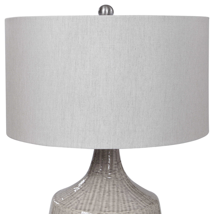 Felipe One Light Table Lamp Brushed Nickel-Lamps-Uttermost-Lighting Design Store