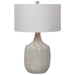 Felipe One Light Table Lamp Brushed Nickel-Lamps-Uttermost-Lighting Design Store