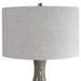 Savin One Light Table Lamp Glossy Warm Gray Glaze-Lamps-Uttermost-Lighting Design Store