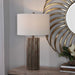 Khalio One Light Table Lamp Aged Gun Metal-Lamps-Uttermost-Lighting Design Store