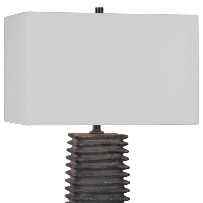 Sanderson One Light Table Lamp Charcoal Glaze-Lamps-Uttermost-Lighting Design Store