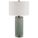 Callais One Light Table Lamp Brushed Nickel-Lamps-Uttermost-Lighting Design Store