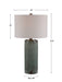 Callais One Light Table Lamp Brushed Nickel-Lamps-Uttermost-Lighting Design Store