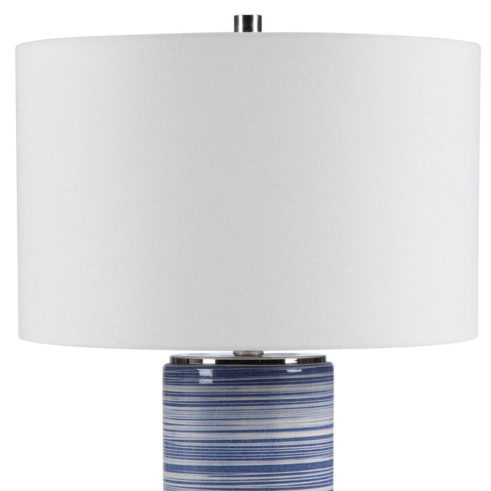 Montauk One Light Table Lamp Polished Nickel-Lamps-Uttermost-Lighting Design Store