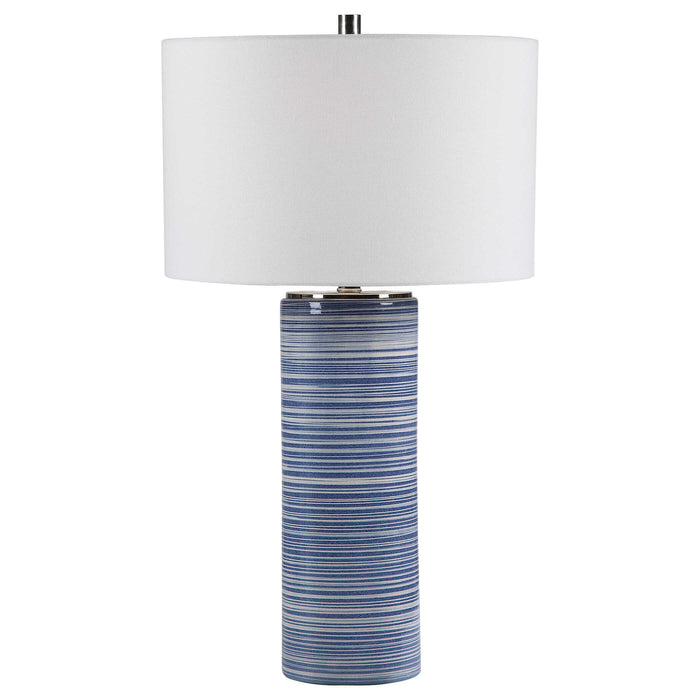 Montauk One Light Table Lamp Polished Nickel-Lamps-Uttermost-Lighting Design Store
