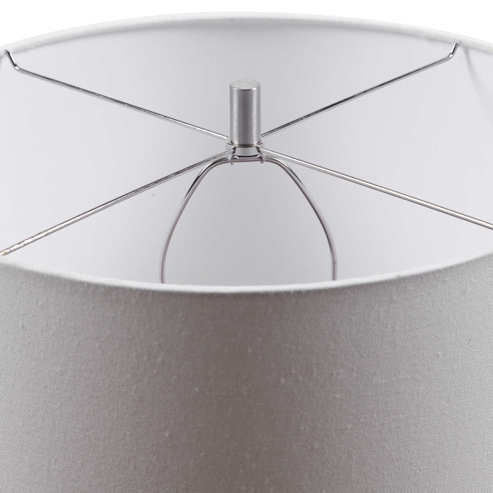 Sedna One Light Table Lamp Brushed Nickel-Lamps-Uttermost-Lighting Design Store