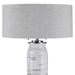 Lenta Two Light Table Lamp Brushed Nickel-Lamps-Uttermost-Lighting Design Store