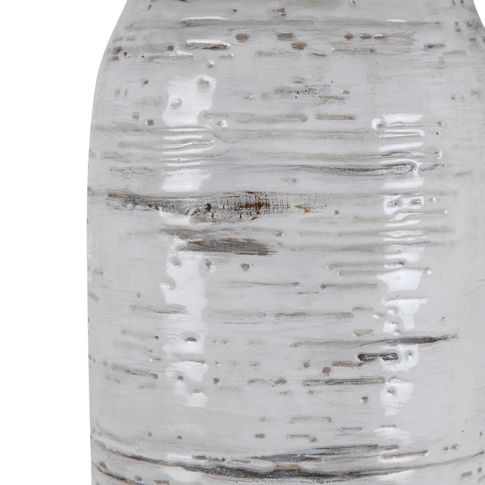 Lenta Two Light Table Lamp Brushed Nickel-Lamps-Uttermost-Lighting Design Store