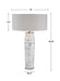 Lenta Two Light Table Lamp Brushed Nickel-Lamps-Uttermost-Lighting Design Store