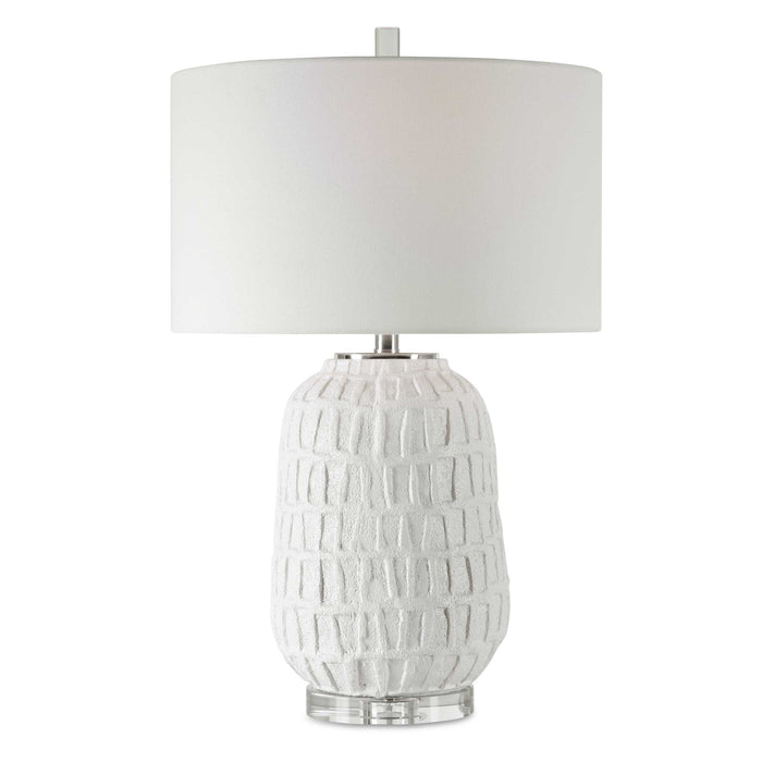 Caelina One Light Table Lamp Polished Nickel-Lamps-Uttermost-Lighting Design Store