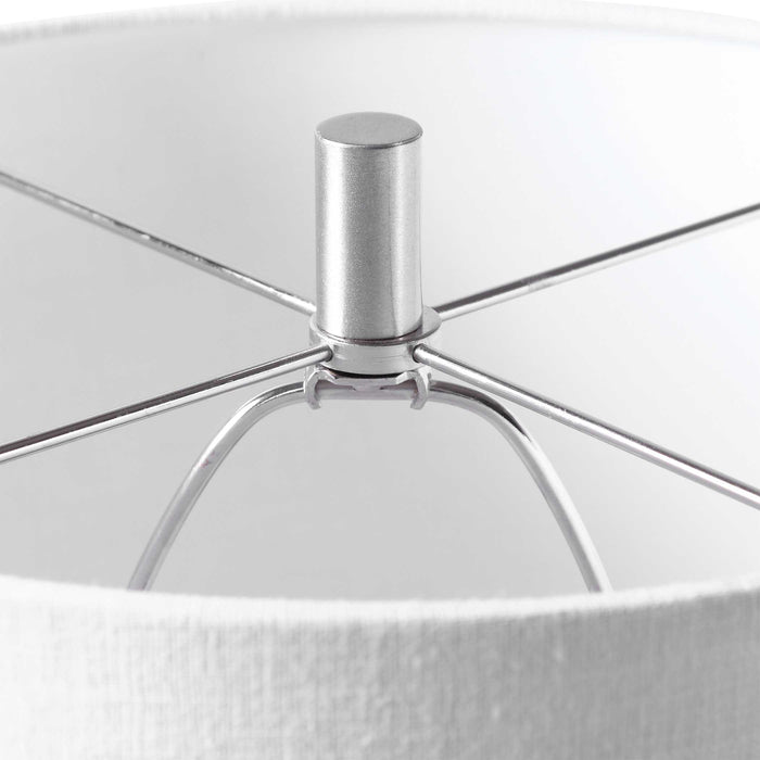 Eichler One Light Table Lamp Brushed Nickel-Lamps-Uttermost-Lighting Design Store