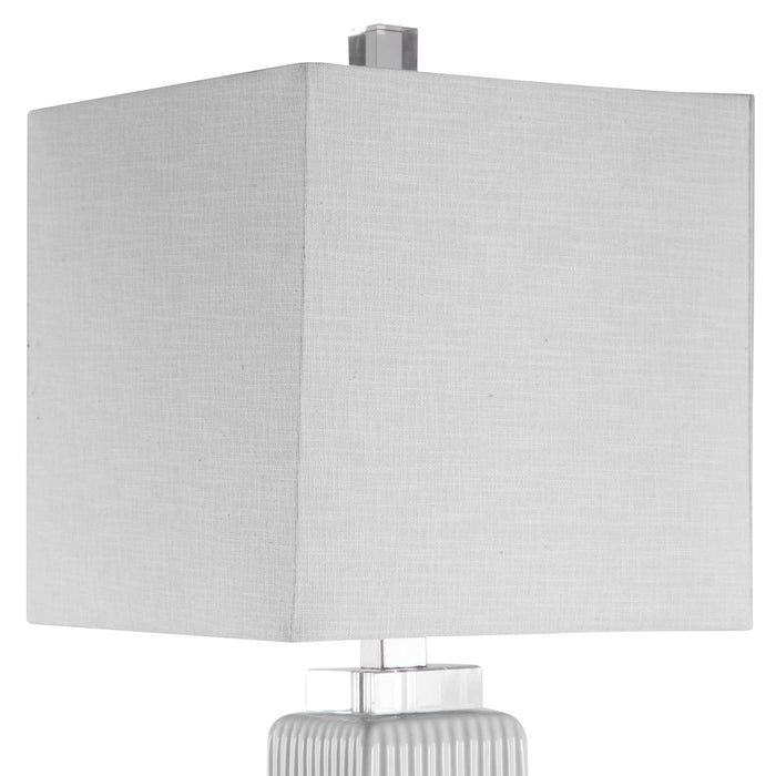 Bennett One Light Buffet Lamp Brushed Nickel-Lamps-Uttermost-Lighting Design Store