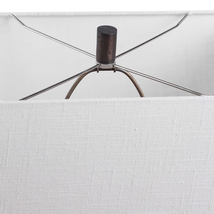 Darbie One Light Table Lamp Aged Black-Lamps-Uttermost-Lighting Design Store