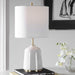 Eloise One Light Table Lamp Brushed Light Brass-Lamps-Uttermost-Lighting Design Store