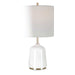 Eloise One Light Table Lamp Brushed Light Brass-Lamps-Uttermost-Lighting Design Store