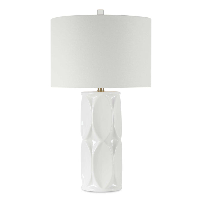 Sinclair One Light Table Lamp Brushed Nickel-Lamps-Uttermost-Lighting Design Store