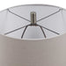 Lagos One Light Table Lamp Brushed Brass-Lamps-Uttermost-Lighting Design Store