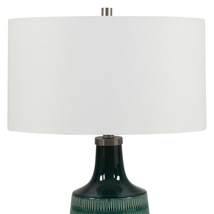 Scouts One Light Table Lamp Brushed Nickel-Lamps-Uttermost-Lighting Design Store