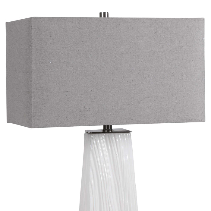Sycamore One Light Table Lamp Brushed Nickel-Lamps-Uttermost-Lighting Design Store