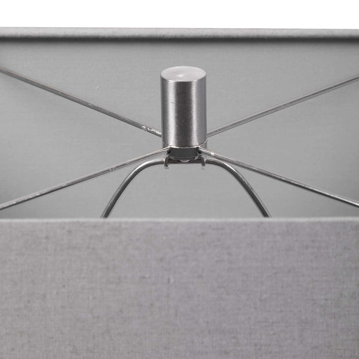 Sycamore One Light Table Lamp Brushed Nickel-Lamps-Uttermost-Lighting Design Store