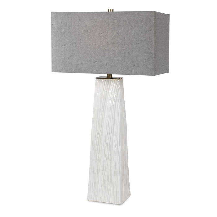 Sycamore One Light Table Lamp Brushed Nickel-Lamps-Uttermost-Lighting Design Store