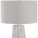 Pikes One Light Table Lamp Brushed Nickel-Lamps-Uttermost-Lighting Design Store