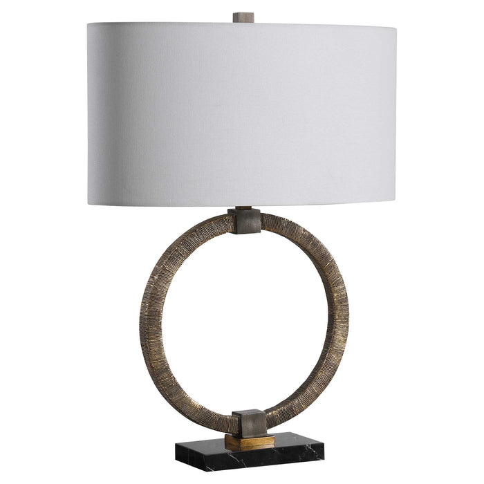 Relic One Light Table Lamp Dark Bronze-Lamps-Uttermost-Lighting Design Store