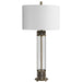 Anmer One Light Table Lamp Antiqued Brass-Lamps-Uttermost-Lighting Design Store