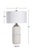Azariah One Light Table Lamp Brushed Nickel-Lamps-Uttermost-Lighting Design Store