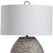Cyprien One Light Table Lamp Brushed Nickel-Lamps-Uttermost-Lighting Design Store