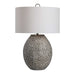 Cyprien One Light Table Lamp Brushed Nickel-Lamps-Uttermost-Lighting Design Store