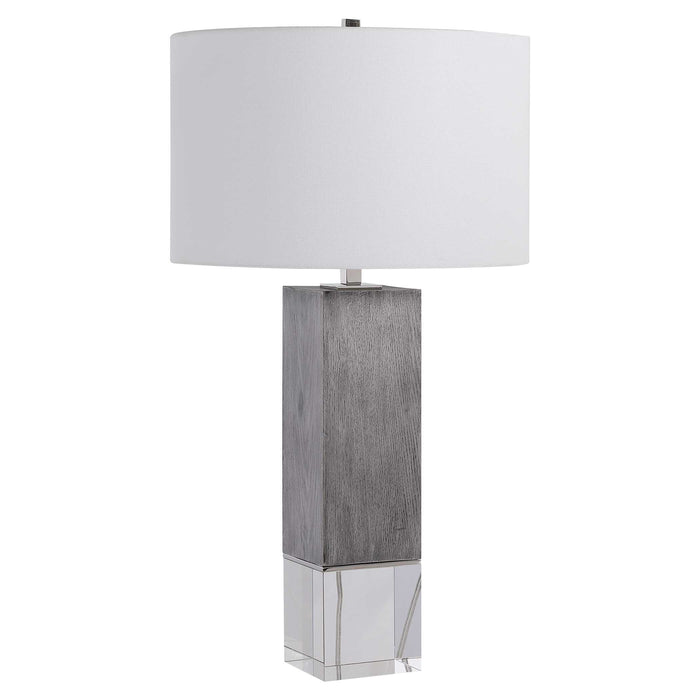 Cordata One Light Table Lamp Polished Nickel-Lamps-Uttermost-Lighting Design Store