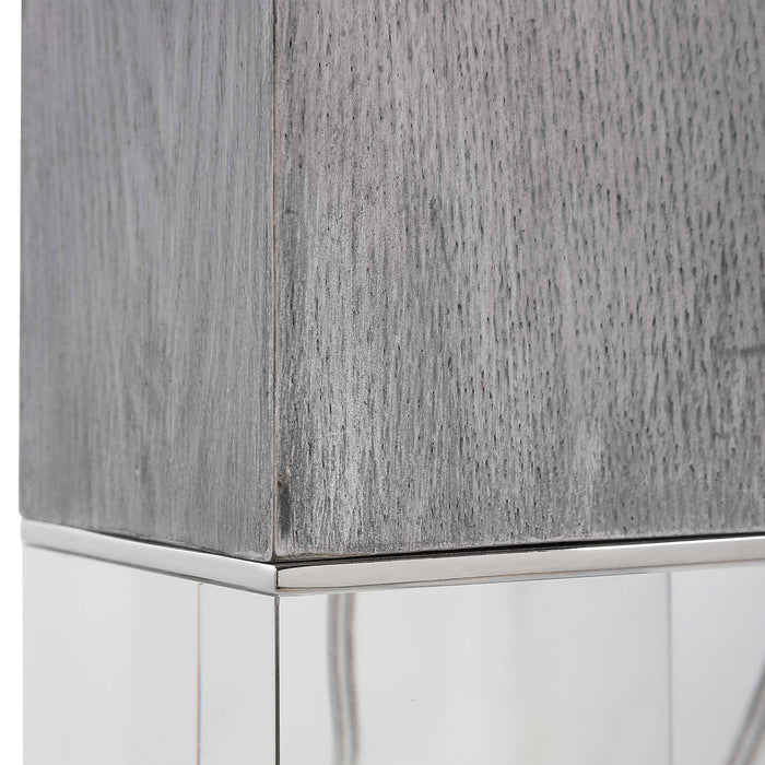 Cordata One Light Table Lamp Polished Nickel-Lamps-Uttermost-Lighting Design Store