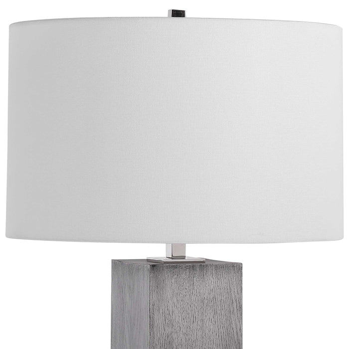 Cordata One Light Table Lamp Polished Nickel-Lamps-Uttermost-Lighting Design Store