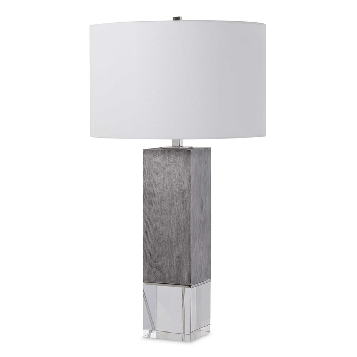 Cordata One Light Table Lamp Polished Nickel-Lamps-Uttermost-Lighting Design Store