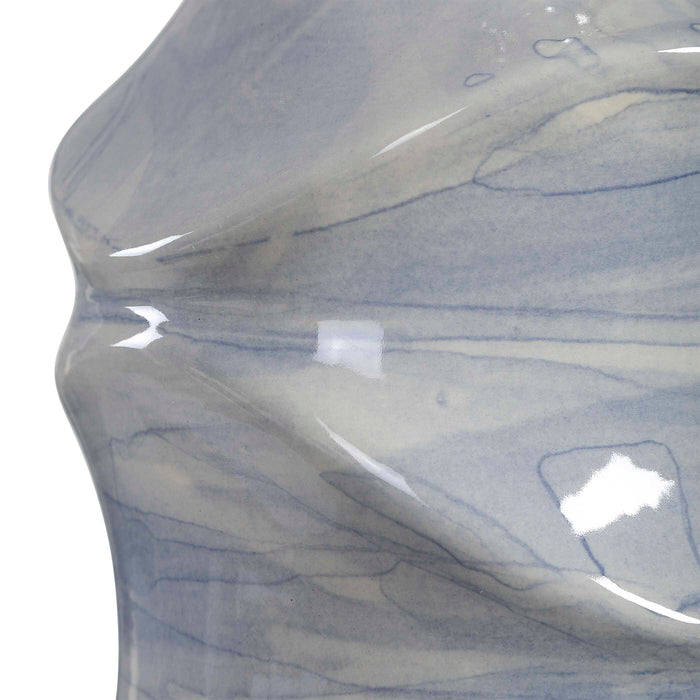 Waves One Light Table Lamp Cobalt Blue-Lamps-Uttermost-Lighting Design Store