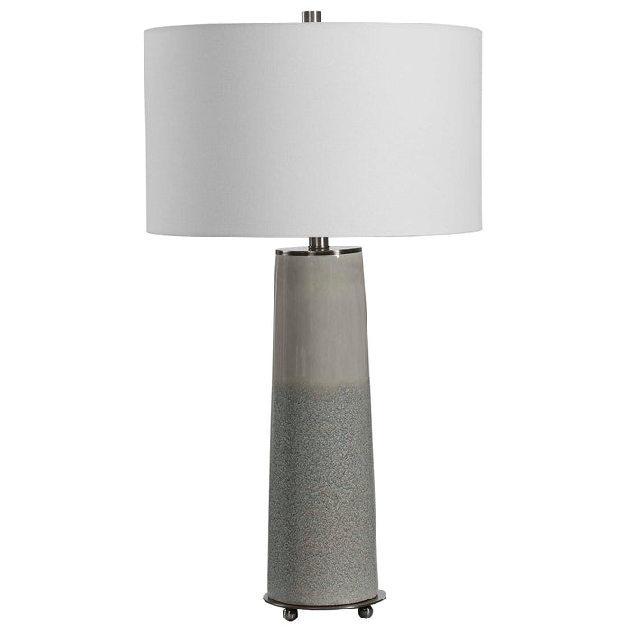 Abdel One Light Table Lamp Gunmetal-Lamps-Uttermost-Lighting Design Store