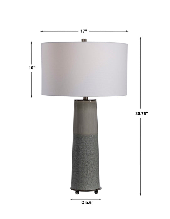 Abdel One Light Table Lamp Gunmetal-Lamps-Uttermost-Lighting Design Store