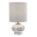 Lenta One Light Accent Lamp Brushed Nickel-Lamps-Uttermost-Lighting Design Store