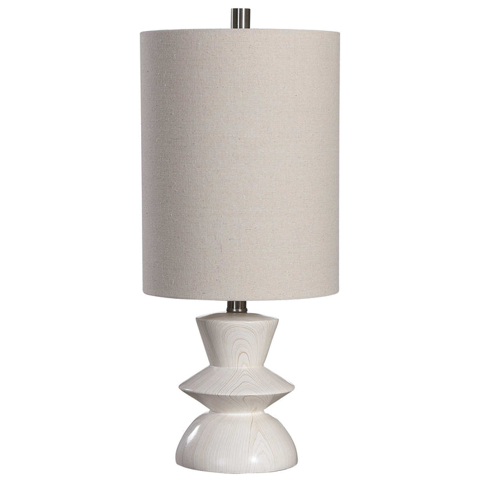 Stevens One Light Buffet Lamp Brushed Nickel-Lamps-Uttermost-Lighting Design Store