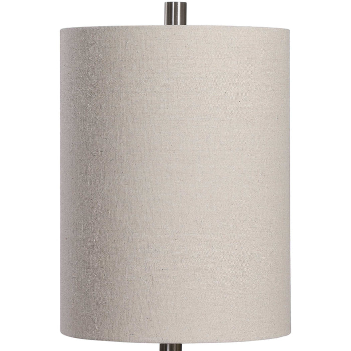 Stevens One Light Buffet Lamp Brushed Nickel-Lamps-Uttermost-Lighting Design Store